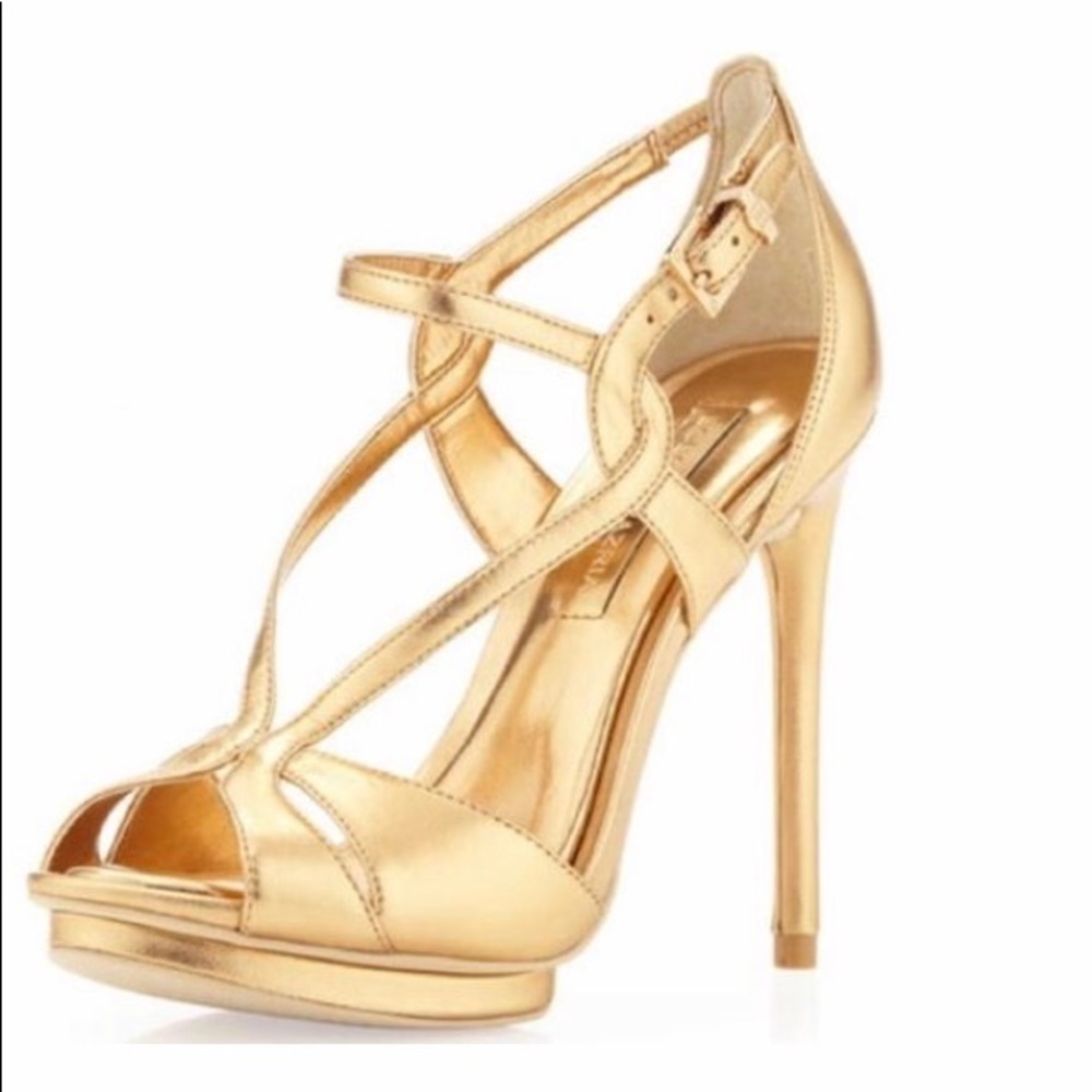 Metallic Gold High Heels